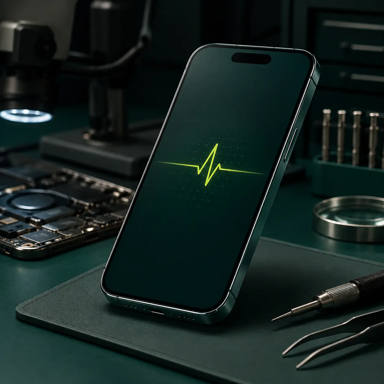 Banco de trabajo profesional para reparación de celulares